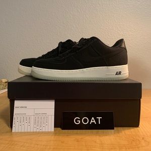 Nike Air Force 1 Black Canvas - 10.5